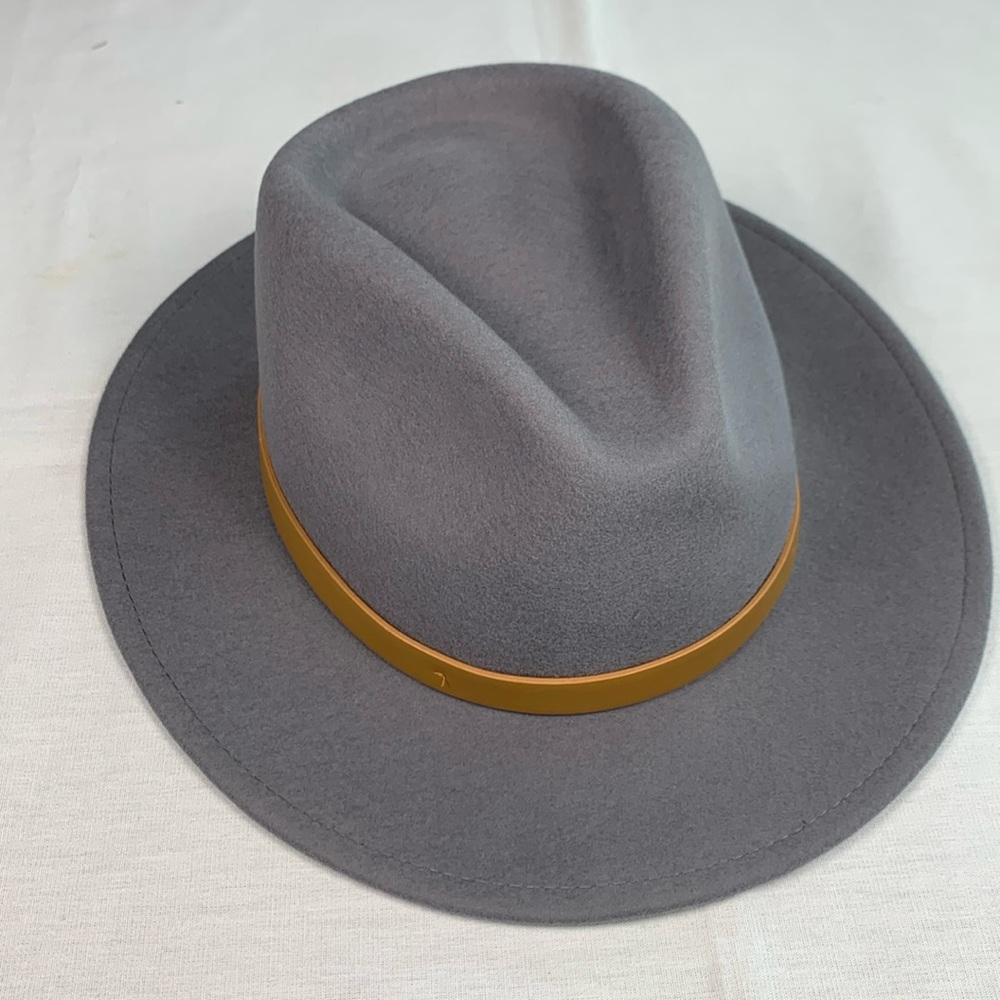 NWT Brixton Women’s Messer Fedora Hat in Grey